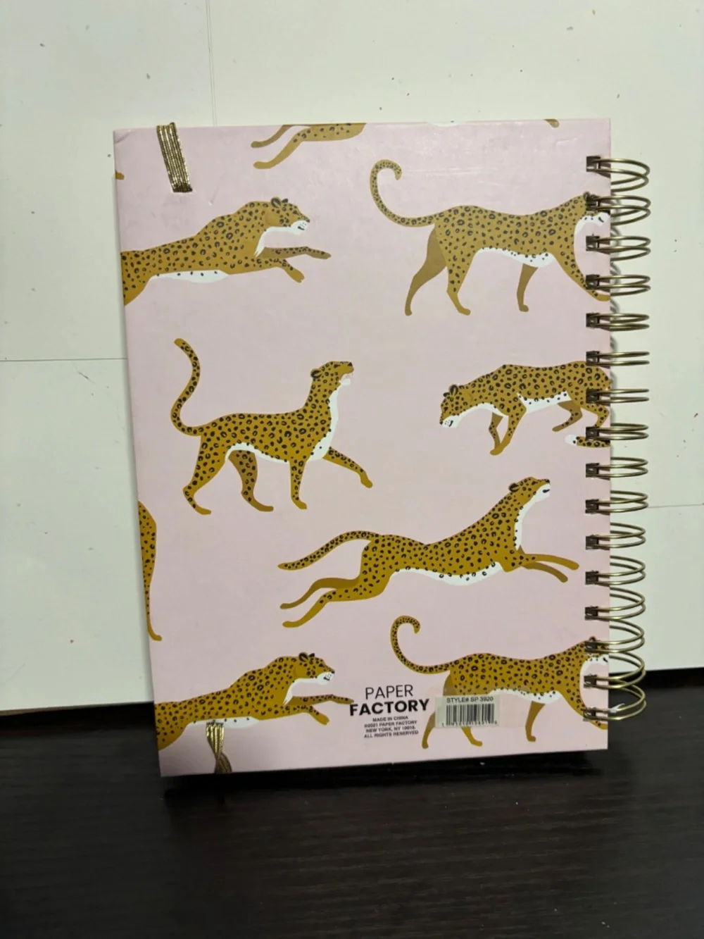 Stay Wild Cat Cheetah Lined Journal- Brand New